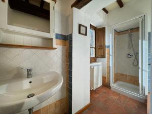 Koupelna v ubytování Bio Agriturismo Il Vigno