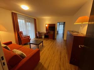 Istumisnurk majutusasutuses Hotel Heide Kröpke