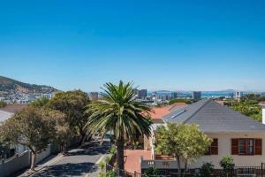 una palmera frente a una casa en 2 Bedroom Apartment With Amazing City Views, en Ciudad del Cabo