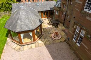 Bygningen som feriehuset ligger i