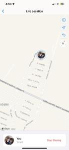 Captura de pantalla de una pantalla de teléfono móvil con un mapa en Casa Tequila Club Taraza1, en Arandas