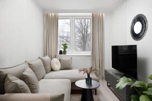 Istumisnurk majutusasutuses Flatbook - City Center Apartments Kamienna Grobla
