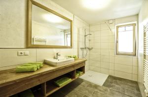 Koupelna v ubytování Appartements Rosenhof