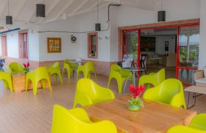 Χώρος καθιστικού στο Hotel Barranqueros Soledén