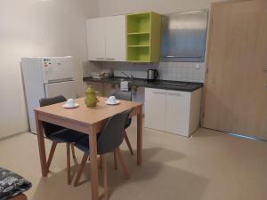 Eldhús eða eldhúskrókur á Apartmány Dalov