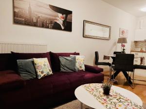 Posezení v ubytování Nova Galerija Studio Vita i Apartman Sara -parking in garage