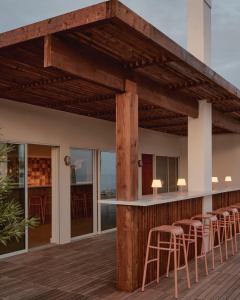 Balkón nebo terasa v ubytování Hotel Lucine