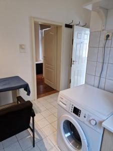 Η κουζίνα ή μικρή κουζίνα στο Belgrade Downtown Homestay +1 φωτογραφίες