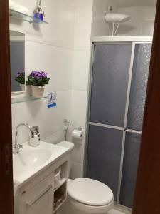 Koupelna v ubytování GUARAJUBA-VILLAGE BELLA LUNA