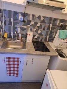 Dapur atau dapur kecil di Joli petit 2 pièces