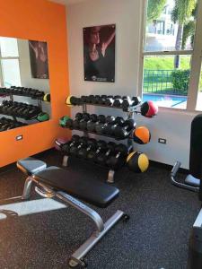 Fitness centrum a/nebo fitness zařízení v ubytování Private Penthouse Paradise
