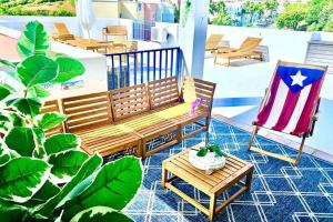 Balkón nebo terasa v ubytování Private Penthouse Paradise