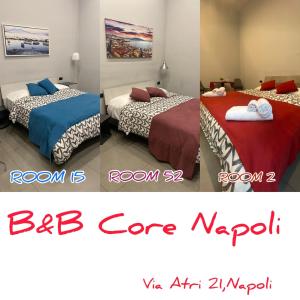 ナポリにあるB&B Core Napoliの隣室確約 ベッド2台付