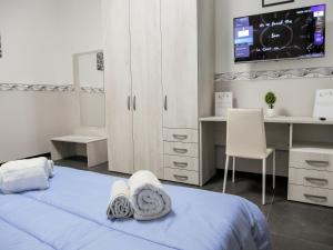 Postel nebo postele na pokoji v ubytování europa bed
