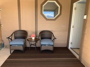 Oleskelutila majoituspaikassa Sun Guest House Pahrump