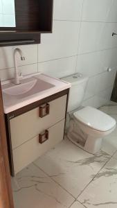 A bathroom at Pousada Pedra Cantante