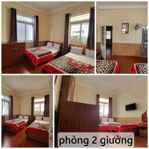 Postel nebo postele na pokoji v ubytování Đông Đức Hostel Đà Lạt