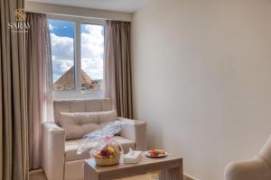 Setusvæði á Saray Pyramids & Museum View Hotel