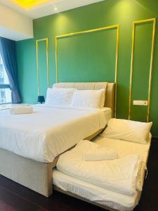 R&F PRINCESS COVE at ANJU客房内的一张或多张床位