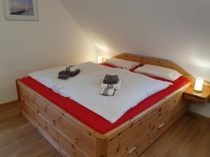 Katil atau katil-katil dalam bilik di Ferienwohnung Gebert