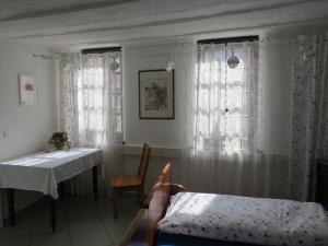 Postel nebo postele na pokoji v ubytování Im Alten Kaufhaus