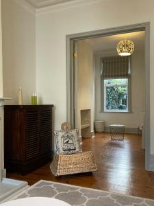 Posezení v ubytování The Blue House