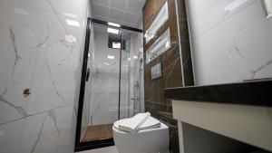 Koupelna v ubytování Mitra otel