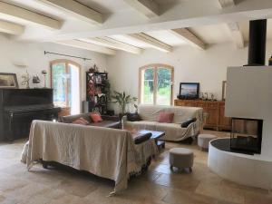 Χώρος καθιστικού στο Le domaine de Gaïa