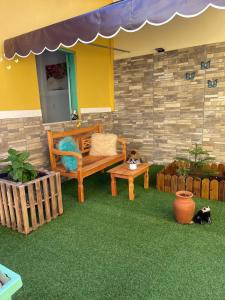 Zahrada ubytování Casa com Piscina