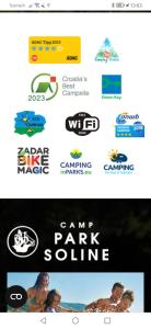 Certifikát, hodnocení, plakát nebo jiný dokument vystavený v ubytování Mobile home Linico