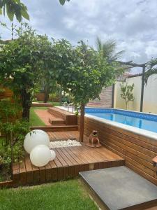 Bazén v ubytování Casa com Piscina nebo v jeho okolí