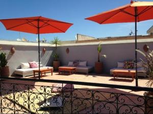 A balcony or terrace at Riad Yamcha