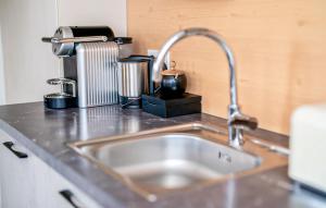Dapur atau dapur kecil di Ferienhaus Mit Sauna