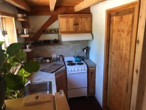 Cuisine ou kitchenette dans l'établissement Timber frame guesthouse in NE Portland