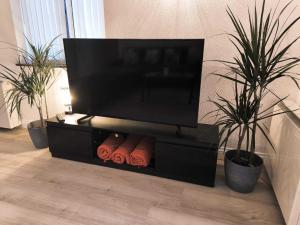 Een TV en/of entertainmentcenter bij Contractors & Relocators Welcome! Leigh on sea Apartment - Free Parking!
