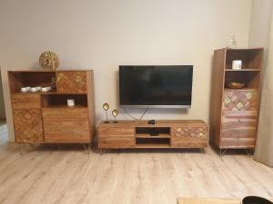 TV a/nebo společenská místnost v ubytování Comfort Apartments with parking - Tale