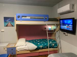 Postel nebo postele na pokoji v ubytování La casa di Cate & Adry