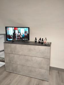 TV a/nebo společenská místnost v ubytování D&A