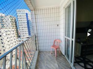 Uma varanda ou terraço em Apartamento em Praia Grande