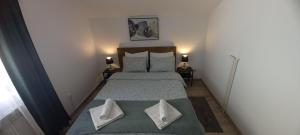 Postel nebo postele na pokoji v ubytování Apartment Lenchy