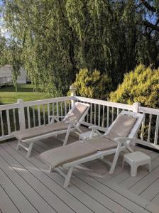 Balkón nebo terasa v ubytování Beautiful 2 Bed Caravan Southview Park Skegness