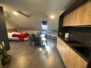 Kuchyň nebo kuchyňský kout v ubytování Boutique & Wellness Hotel Vital