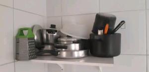 Kuhinja oz. manjša kuhinja v nastanitvi Apartamento Mossoró