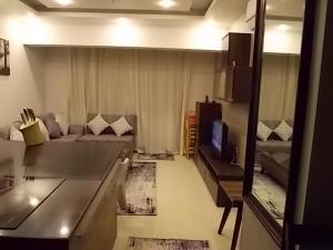 TV a/nebo společenská místnost v ubytování Sea View Duplex Villa