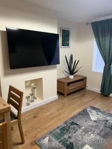 TV at/o entertainment center sa Very Spacious Two Bedroom Apartment