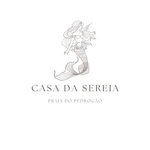 a mermaid logo with the title logo for a seahorse company at Casa da Sereia in Leiria
