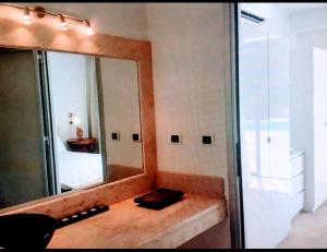 A bathroom at Rome villa swimming pool