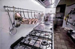A kitchen or kitchenette at Rome villa swimming pool