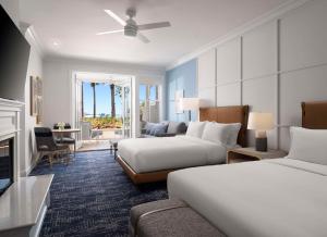 Beach Village at The Del, LXR Hotels & Resorts客房内的一张或多张床位