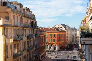 a view of a city street with buildings at Best Western Plus Hôtel Massena Nice in Nice